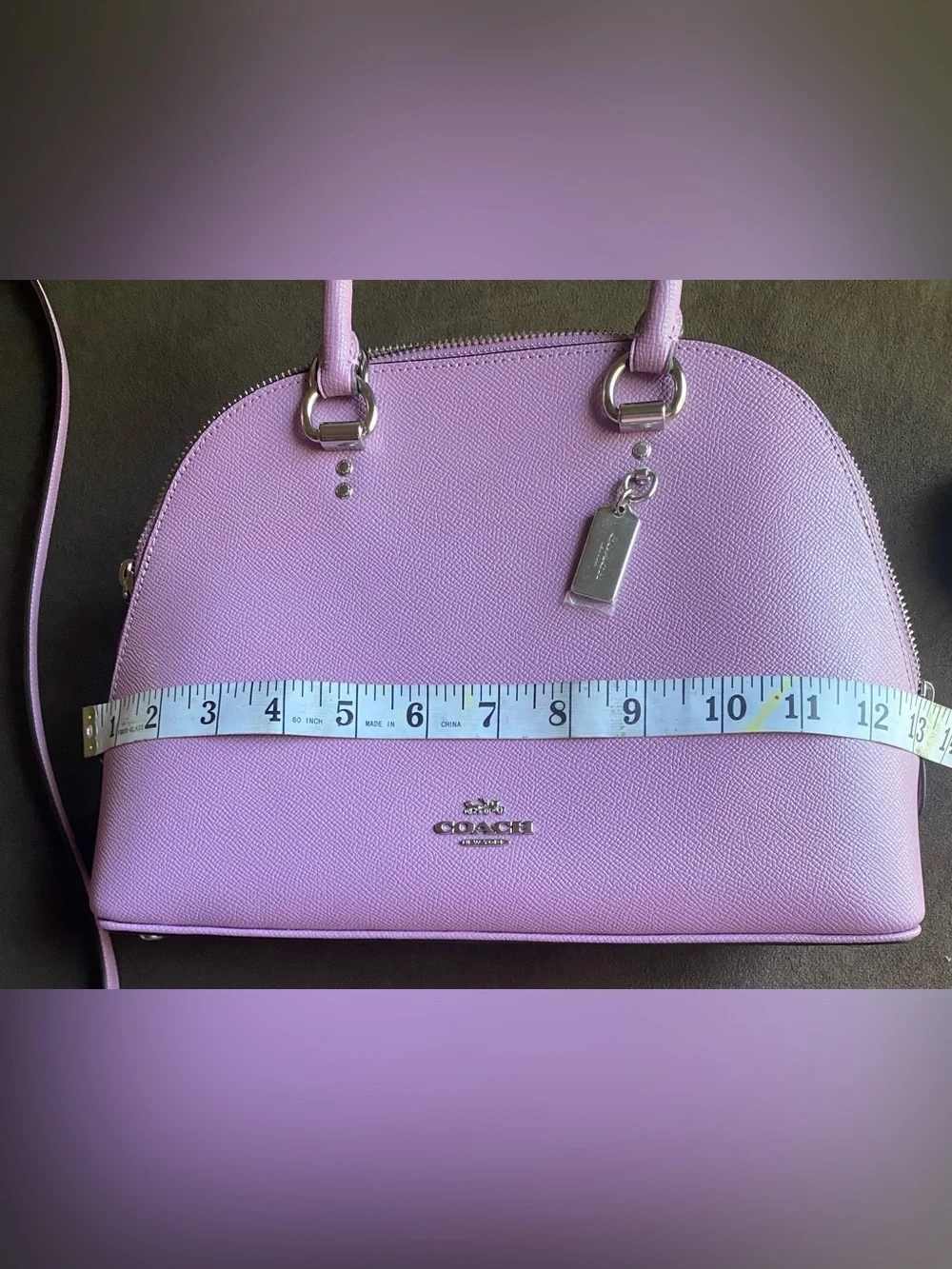 Purple coach bag